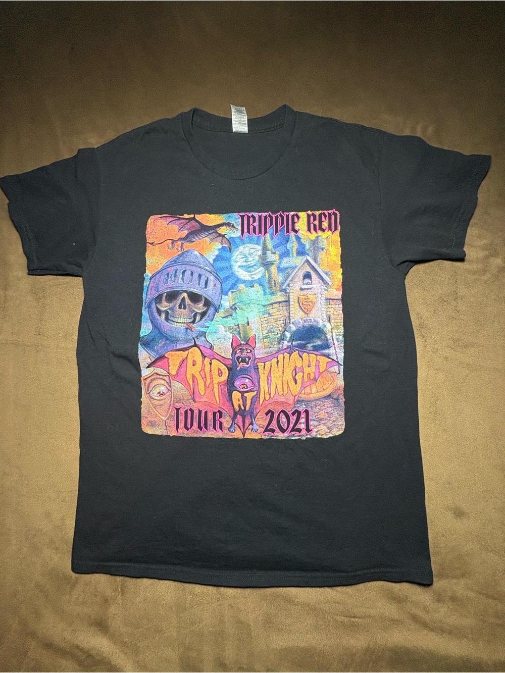 Trippie Redd Trip At Knight Tour 2021 Graphic T-Shirt - Size Large